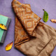 Exclusive Royal Princess Golden Peru Woven Kanchipuram Silk Saree 
